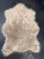Bontvacht Kleed 100x75cm, Wit, Zo goed als nieuw, Overige vormen, 50 tot 100 cm