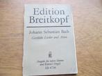 BACH - GEISTLICHE LIEDER UND ARIEN, Muziek en Instrumenten, Bladmuziek, Zang, Gebruikt, Klassiek, Ophalen of Verzenden