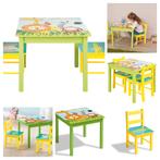 Kinder tafeltje met twee stoeltjes dieren print nieuw doos, Kinderen en Baby's, Kinderkamer | Tafels en Stoelen, Ophalen of Verzenden