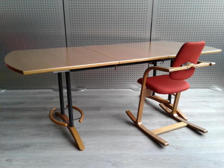 Stokke (Variér) Sirkus Tafel (Kersen), Heel Mooi!, Huis en Inrichting, Tafels | Eettafels, Zo goed als nieuw, 50 tot 100 cm, 200 cm of meer