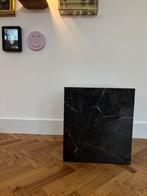 Nieuw :-) Bijzettafel Westwing Lesley met marmerlook zwart, Huis en Inrichting, Tafels | Bijzettafels, 45 tot 60 cm, Overige materialen