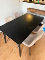 Tafel lisabo 140x78 IKEA zwart, Huis en Inrichting, Tafels | Eettafels, Ophalen, Zo goed als nieuw, Rechthoekig, 50 tot 100 cm