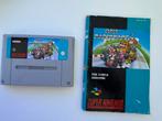 Super Mario Kart SNES incl. boekje, Spelcomputers en Games, Games | Nintendo Super NES, Ophalen, Racen en Vliegen, Zo goed als nieuw