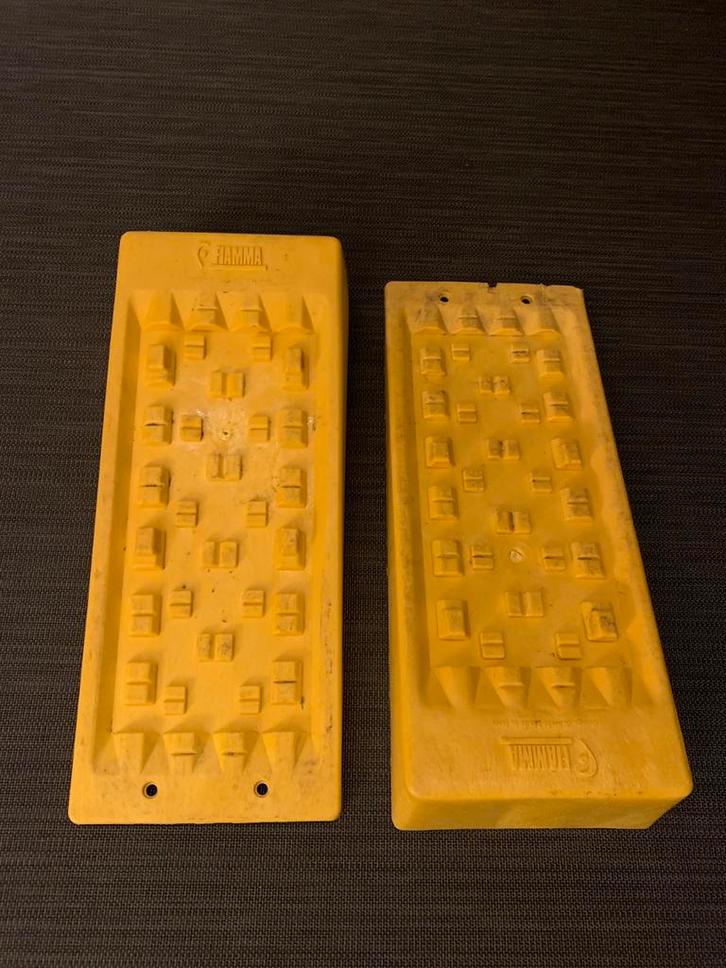 Fiamma oprijblokken, Caravans en Kamperen, Camper-accessoires, Gebruikt, Ophalen