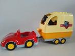 Duplo auto met paardentrailer, Gebruikt, Ophalen of Verzenden, Duplo, Losse stenen