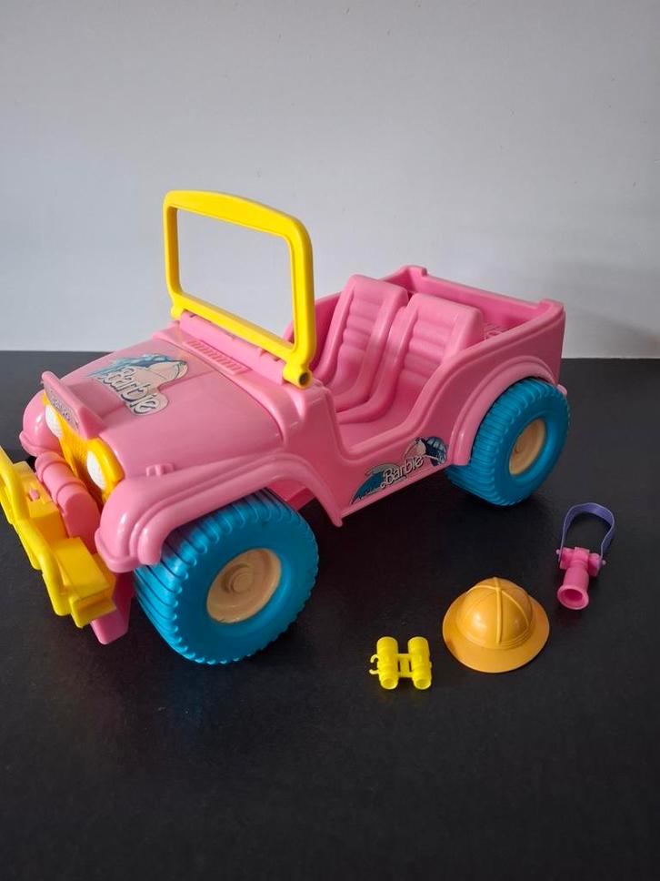 Barbie jeep auto safari incompleet, Kinderen en Baby's, Speelgoed | Poppen, Gebruikt, Overige typen, Ophalen of Verzenden