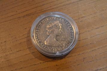 East Caribean Territories Royal Wedding 1981 10 dlrs beschikbaar voor biedingen