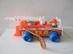 Vintage Fisher Price brandweerauto, Kinderen en Baby's, Speelgoed | Fisher-Price, Ophalen of Verzenden, Gebruikt, Auto of Voertuig