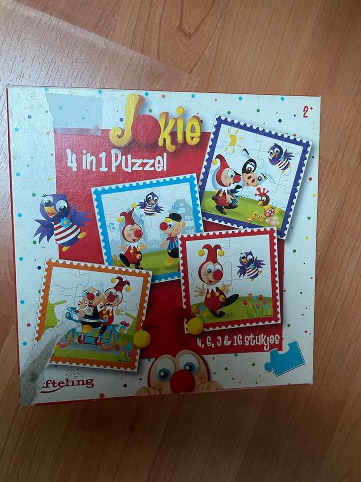Efteling Jokie 4 in 1 Puzzel, Kinderen en Baby's, Speelgoed | Kinderpuzzels, Gebruikt, 2 tot 4 jaar, Meer dan 50 stukjes, Ophalen of Verzenden