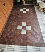 Tuin tegels wit en bruin, Ophalen, Zo goed als nieuw, 10 m² of meer, Hout