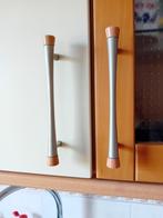 Keuken greepjes, metaal en hout, Gebruikt, Overige kleuren, Minder dan 100 cm, 25 tot 50 cm