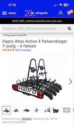 Hapro Atlas Active 4 Fietsendrager - 4 Fietsen, Ophalen, 3 fietsen of meer, Elektrische fiets, Zo goed als nieuw