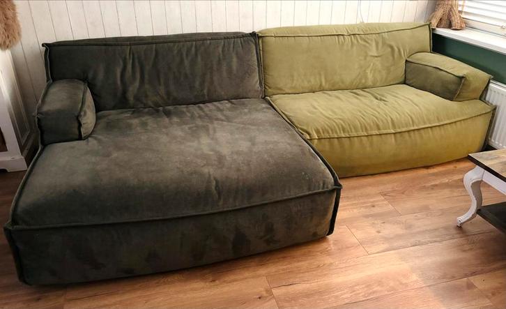 Zitmaxx Candy Hoekbank - Groen - Zo goed als nieuw!, Huis en Inrichting, Banken | Bankstellen, Zo goed als nieuw, Hoekbank, Vierpersoons of meer