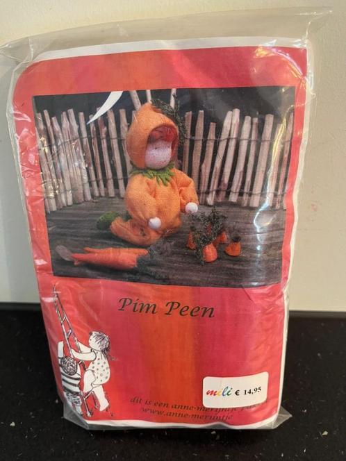 Zelfmaakpakket Pim peen atelier Anne-Merijntje, Hobby en Vrije tijd, Vilt, Nieuw, Boek of Patroon, Wolvilt, Verzenden