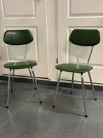 2x Formica stoel chromen onderstel, Ophalen, Formica, Gebruikt, Twee