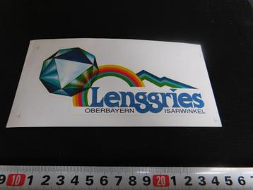 sticker Duitsland LENGGRIES Oberbayern Isarwinkel  beschikbaar voor biedingen