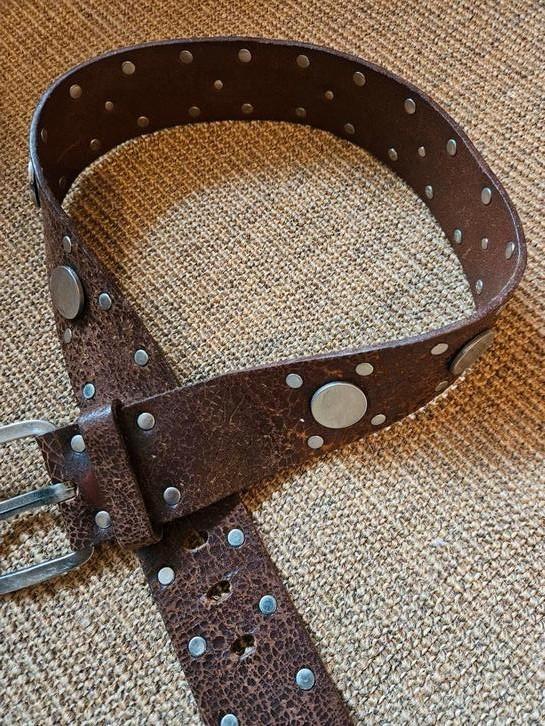 JW Davidson Riem met Munten - Eyecatcher!, Kleding | Dames, Riemen en Ceinturen, Ophalen of Verzenden