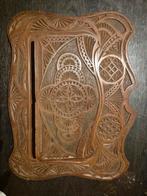 Antieke houten brievenhouder, posthouder fries houtsnijwerk, Ophalen of Verzenden