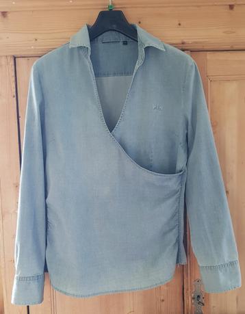 Jeans overslag blouse. Maat 42 beschikbaar voor biedingen