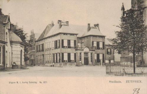 066 Zutphen Stadhuis 1904 gelopen, Verzamelen, Ansichtkaarten | Nederland, Gelopen, Gelderland, Voor 1920, Verzenden