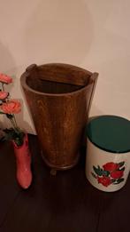 Paraplubak bak paraplu's gang opbergen hout vintage, Huis en Inrichting, Ophalen of Verzenden, Hout