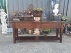 Grote robuuste sidetable, haltafel, wandconsole, Ophalen, Zo goed als nieuw, 25 tot 50 cm, Rechthoekig