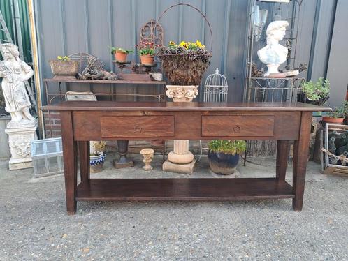 Grote robuuste sidetable, haltafel, wandconsole, Huis en Inrichting, Tafels | Sidetables, Zo goed als nieuw, 25 tot 50 cm, Rechthoekig