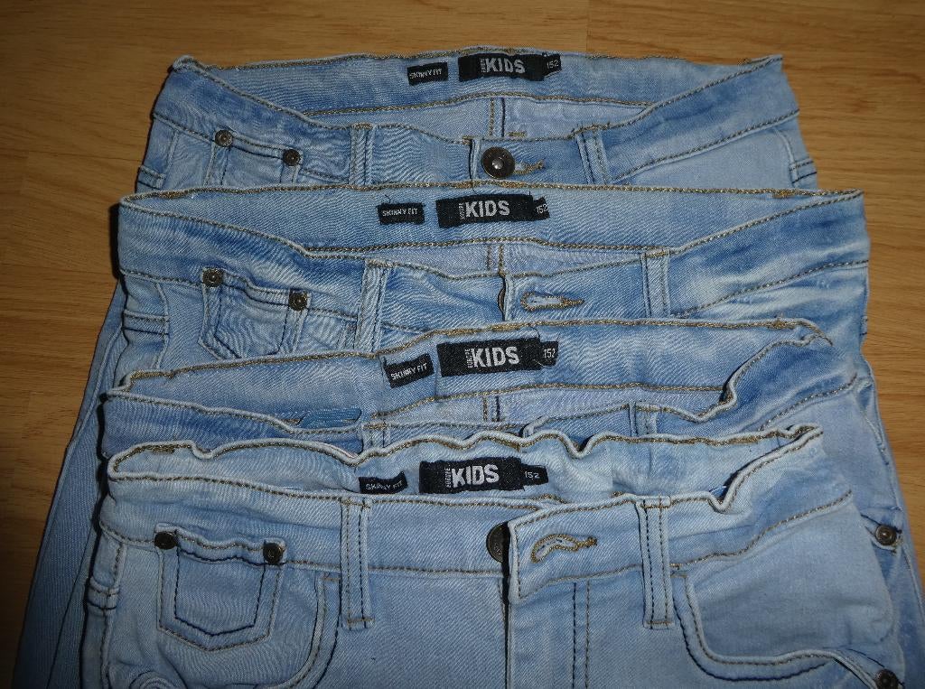 4x ZGAN Terstal skinny jeans meisjes maat 152, Broek, Meisje, Terstal, Ophalen of Verzenden