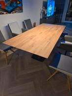Bert Plantagie Luxe eetkamerset ZGAN, Huis en Inrichting, Tafels | Eettafels, Eikenhout, 200 cm of meer, Zo goed als nieuw, Overige vormen