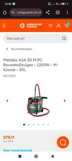 Metabo asa 30m pc bouwstofzuiger, Ophalen of Verzenden