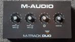 M-Audio M-Track Duo USB Audio Interface, Ophalen of Verzenden, Gebruikt, Audio
