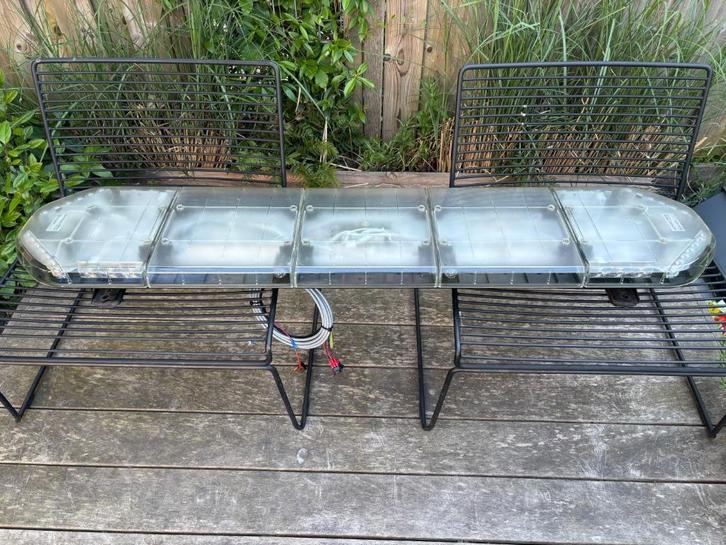 ORANJE LED flitsbalk + werklampen 154cm 12/24 Volt zwaaibalk, Auto diversen, Overige Auto diversen, Ophalen