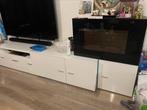 Tv kast met elektrische haard, Huis en Inrichting, Kasten | Televisiemeubels, Ophalen of Verzenden, Zo goed als nieuw, 25 tot 50 cm