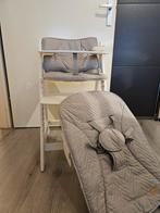 Roba 2 in 1 Kinderstoel Wit, Kinderen en Baby's, Kinderstoelen, Ophalen, Gebruikt, Meegroeistoel, Gordel(s)