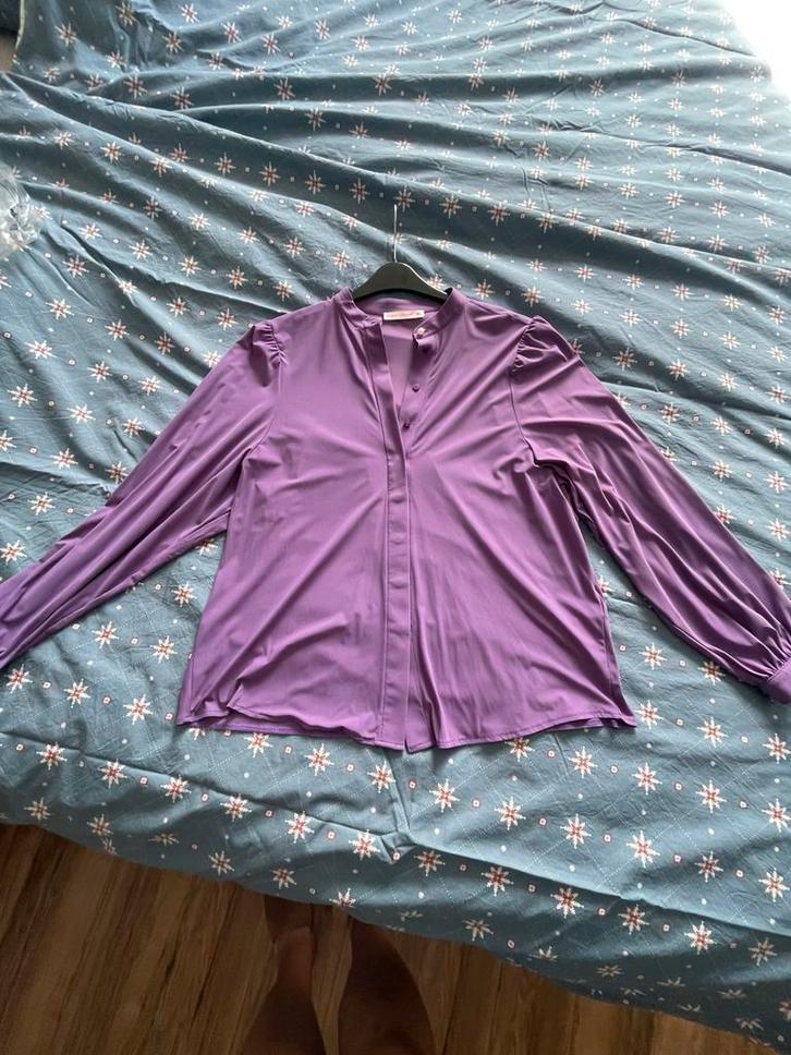 Studio Anneloes XXL, Kleding | Dames, Grote Maten, Zo goed als nieuw, Blouse of Tuniek, Paars, Ophalen of Verzenden