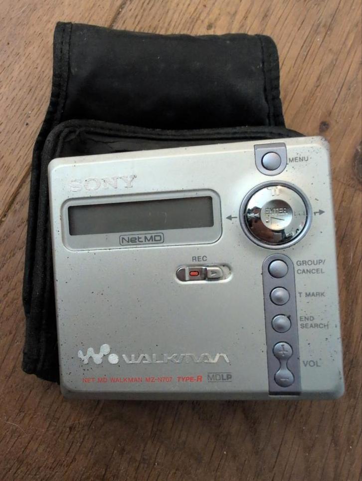 Sony Net MD Walkman MZ-N707 Minidisc Recorder, Audio, Tv en Foto, Walkmans, Discmans en Minidiscspelers, Minidisc-recorder, Ophalen of Verzenden