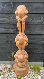 Houten Yogi Man / Buddha - Houtsnijwerk 102cm, Antiek en Kunst, Ophalen of Verzenden