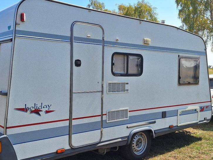 Bürstner caravan, Caravans en Kamperen, Caravans, Particulier, tot en met 4, 750 - 1000 kg, Rondzit, Bürstner, 4 tot 5 meter, Fietsenrek
