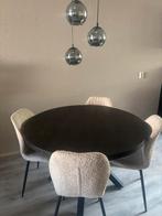 4 stuks eetkamerstoelen beige boucle, teddy, Huis en Inrichting, Ophalen, Overige kleuren, Nieuw, Vier