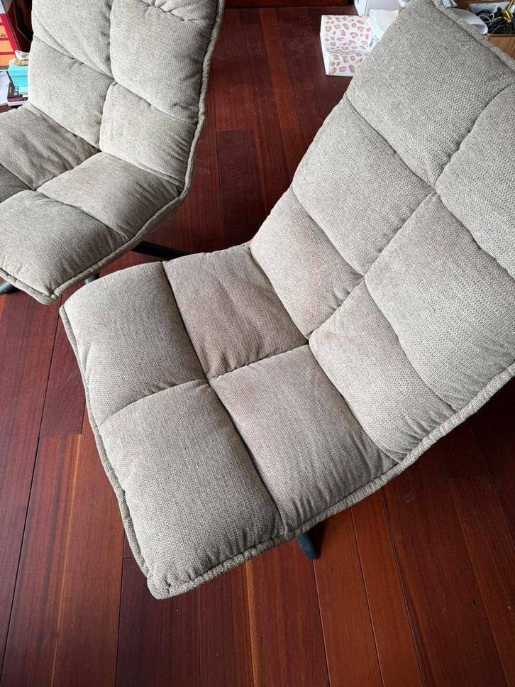 2 x Fauteuil Clayton van Leen Bakker - kleur: taupe, Huis en Inrichting, Banken | Sofa's en Chaises Longues, Zo goed als nieuw