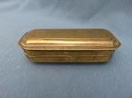 Koperen tabak doos met gravering - 18 e -19e eeuw, Ophalen of Verzenden, Koper