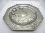 jugendstil tin wmf bord, Antiek en Kunst, Antiek | Tin, Ophalen of Verzenden