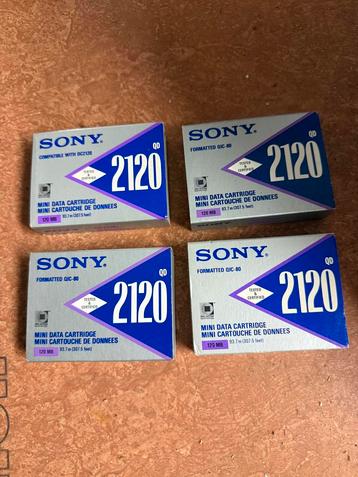 4x Sony QD-2120 mini-datacassette beschikbaar voor biedingen