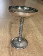 Zilver verzilverd gesigneerd  kelk op sierlijke voet, Antiek en Kunst, Ophalen of Verzenden