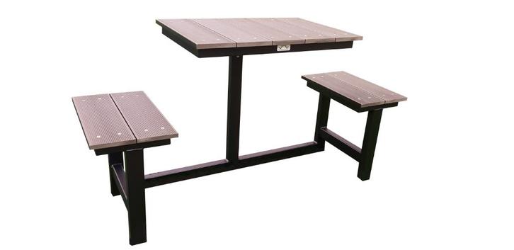 2 zits picknicktafel voor balkon, smalle duo tafel, Tuin en Terras, Picknicktafels, Nieuw, Rechthoekig, Staal, Ophalen of Verzenden