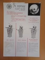 Folder metaalbewerking machines F. Pottiez, Ophalen of Verzenden, Gelezen, Tractor en Landbouw