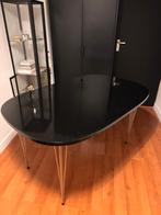 Zwarte Houten Tafel - 140x90x74, Ophalen, Gebruikt, 100 tot 150 cm, 50 tot 100 cm