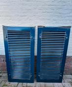 Hardhouten sierluiken 2x, Tuin en Terras, Overige Tuin en Terras, Ophalen, Gebruikt