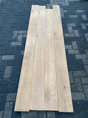 Mooie rustiek eiken houten vloer 31 m2, 18 cm breed 