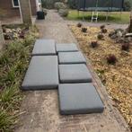 Zes antraciet grijze tuinkussens, Tuin en Terras, Ophalen, Gebruikt